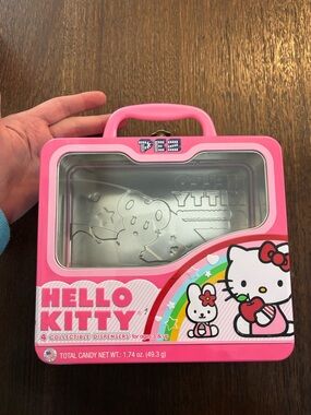 Hello Kitty Pink Tin Carry Case